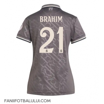 Real Madrid Brahim Diaz #21 Tricou Fotbal Replică 2024-25 Femei Treilea